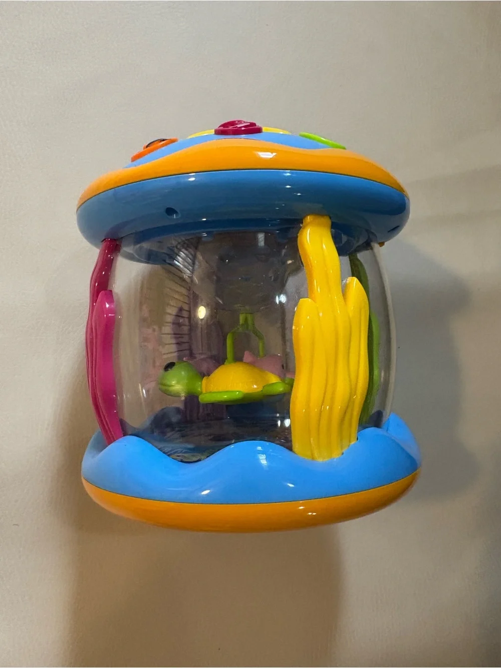 Blue and Orange Ocean animal Activity Underwater musical baby toy